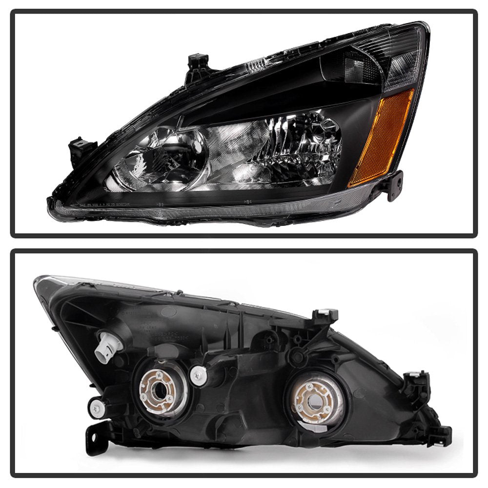 Black Crystal Headlights Driver + Passenger Side E933