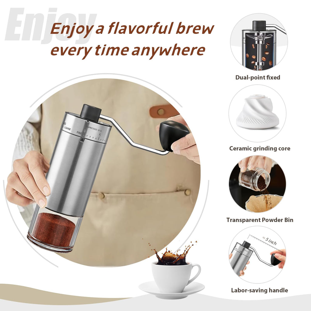 Manual Coffee Grinder, Ceramic Burr R143157