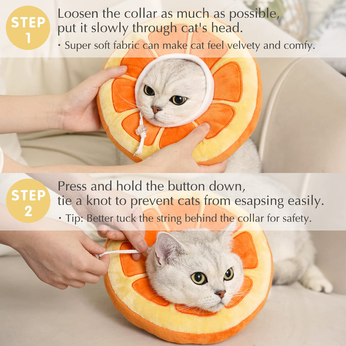 Adjustable Soft Cat Cone Collar K113697