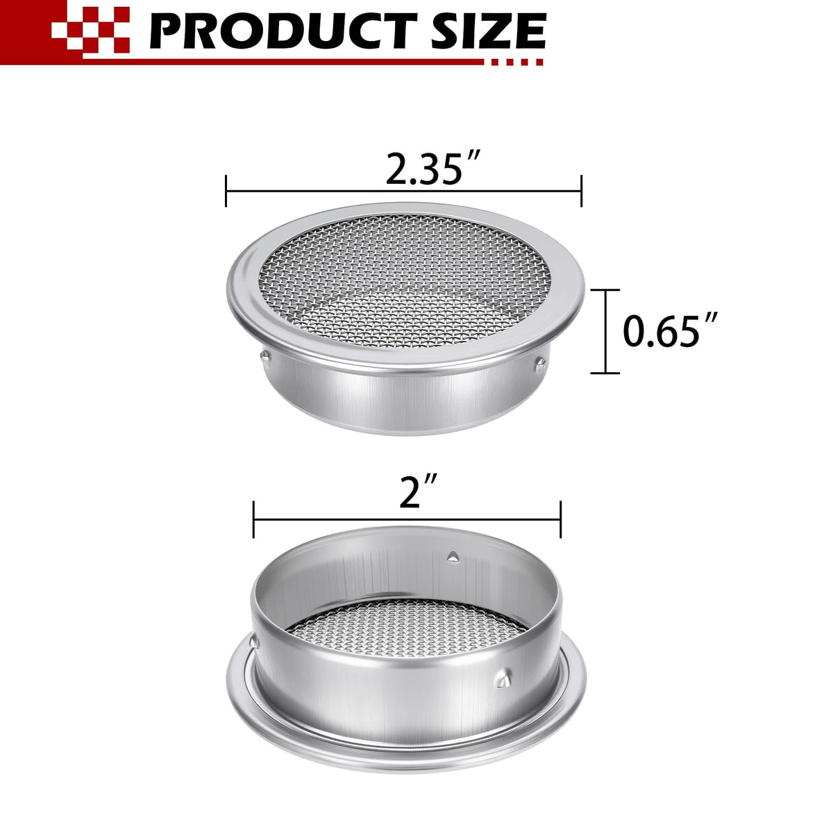 2-Inch Round Open Screen Vent 6 Pack I132794