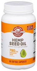 Hemp Seed Oil Softgel Capsules, 60 Count L12757