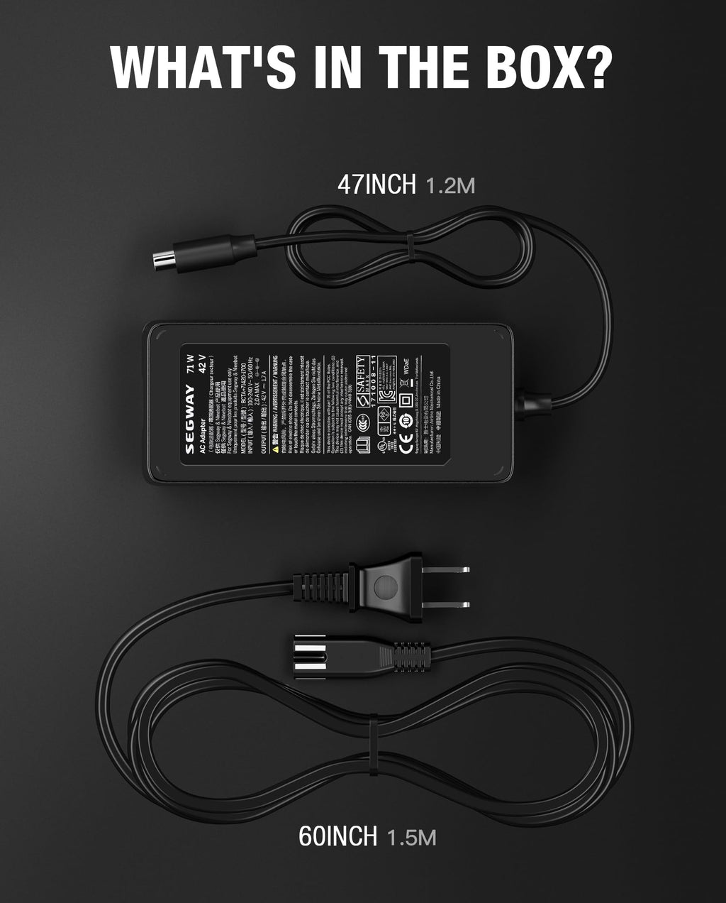 42V 1.7A Charger Power Adapter H11584