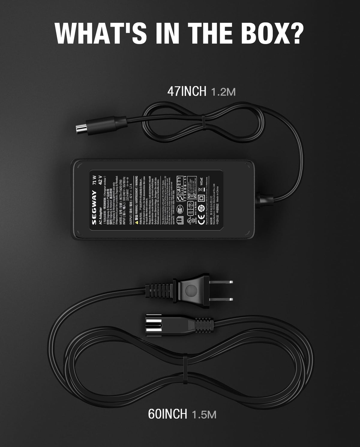 42V 1.7A Charger Power Adapter H11584