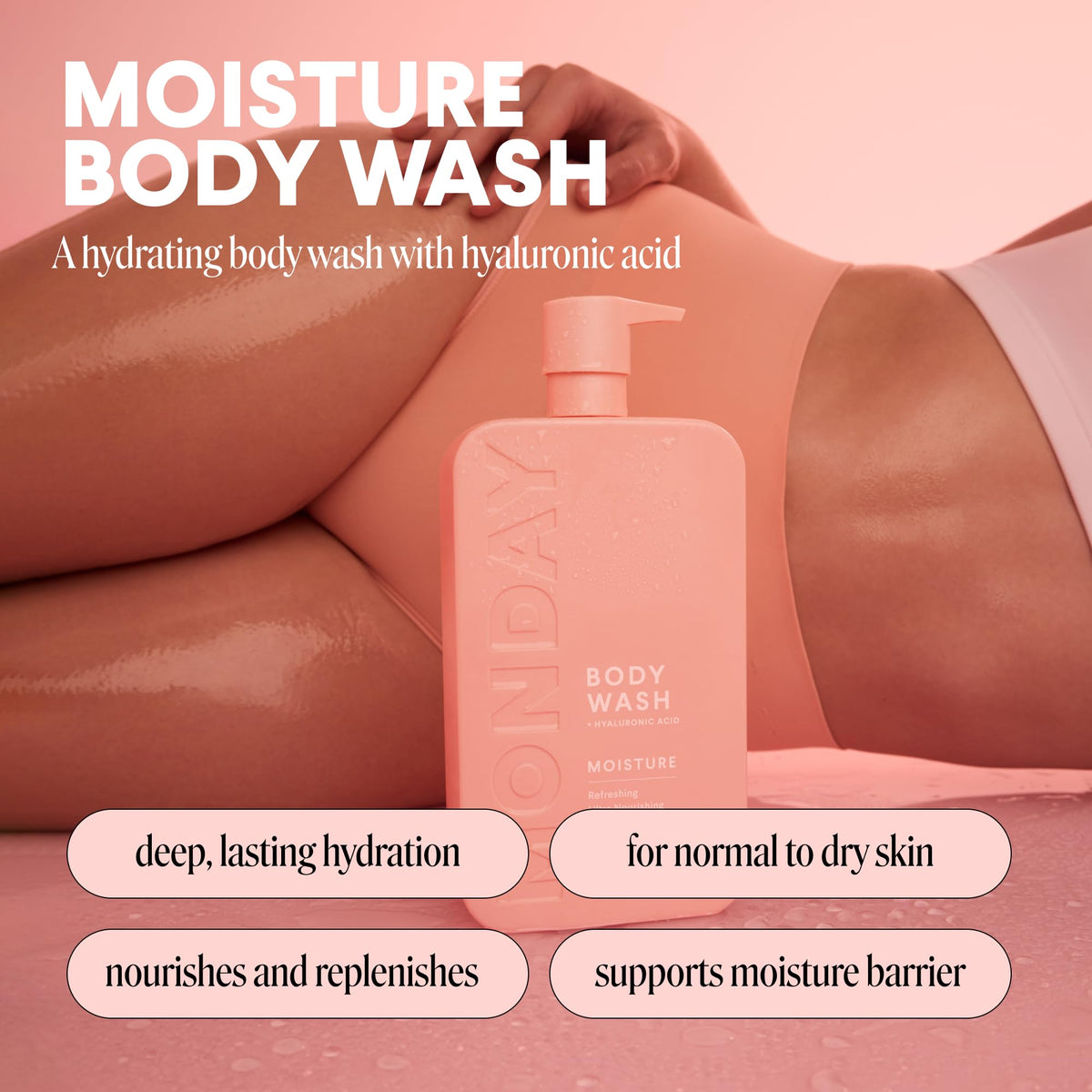 Repair Shampoo and Conditioner Set, Moisture Body Wash, Leave-in Conditioner U9371