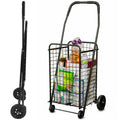 Black Foldable Utility Cart with Wheels Z67682