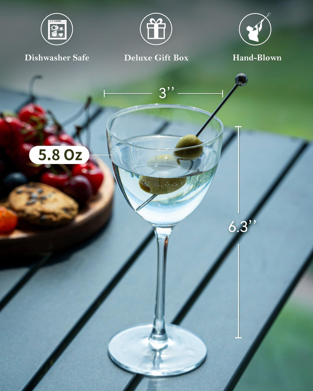 Coupe Martini Glasses Set of 6 B2412
