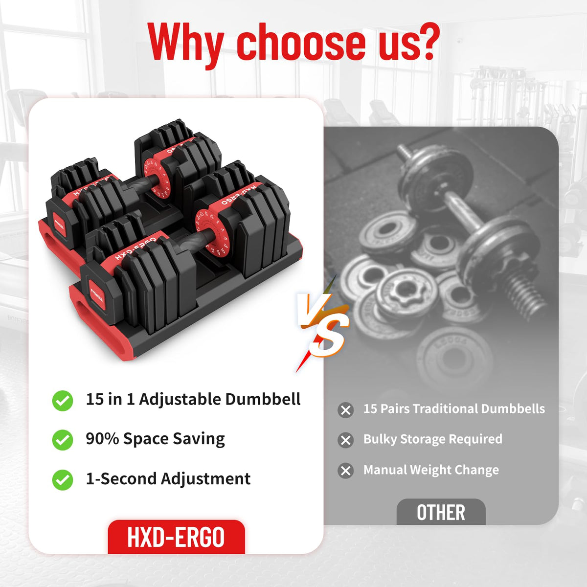 15 in 1 Adjustable Dumbbell Weight Q1762
