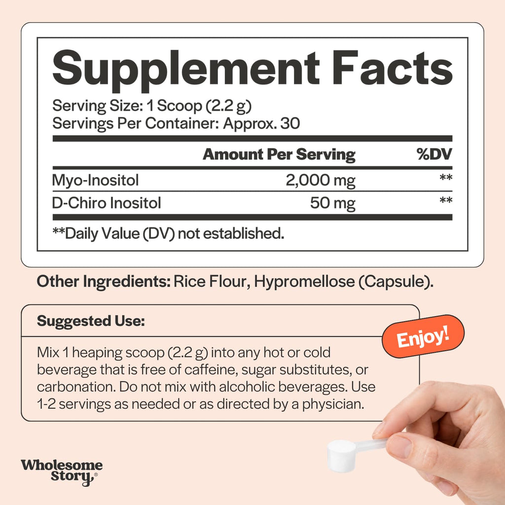 Myo-Inositol & D-Chiro Inositol Supplement Powder 40:1 Ratio 30 Servings L797659