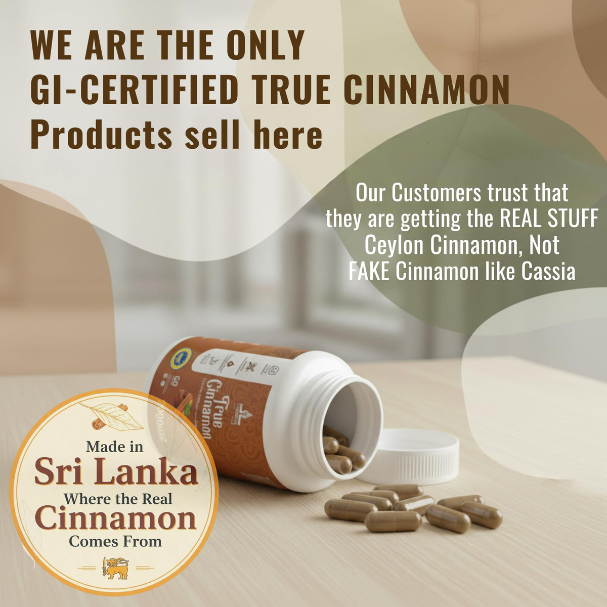 Pure Ceylon Cinnamon Capsules, 2,000mg, Non-GMO, Gluten-Free P281980