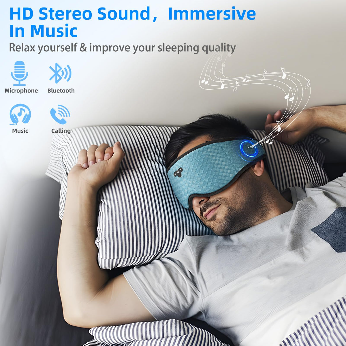Adjustable Bluetooth 3D Sleep Mask F59151