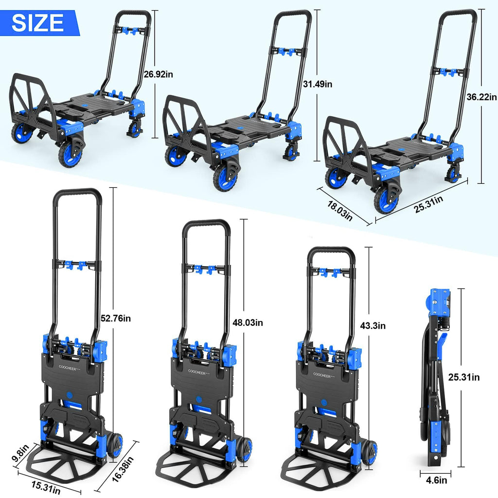 Heavy Duty 330lbs Folding Hand Truck L25130