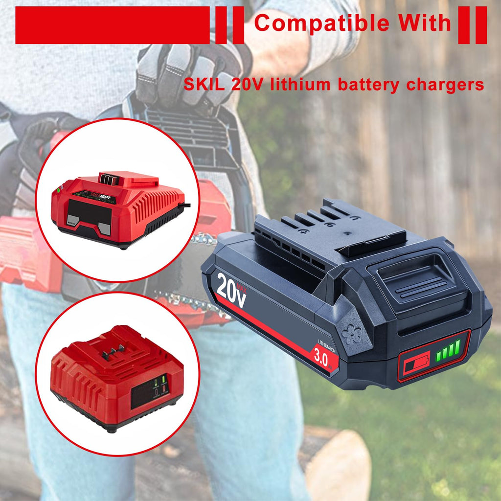 20V 3000mAh Lithium-Ion Battery 2 Packs R4147