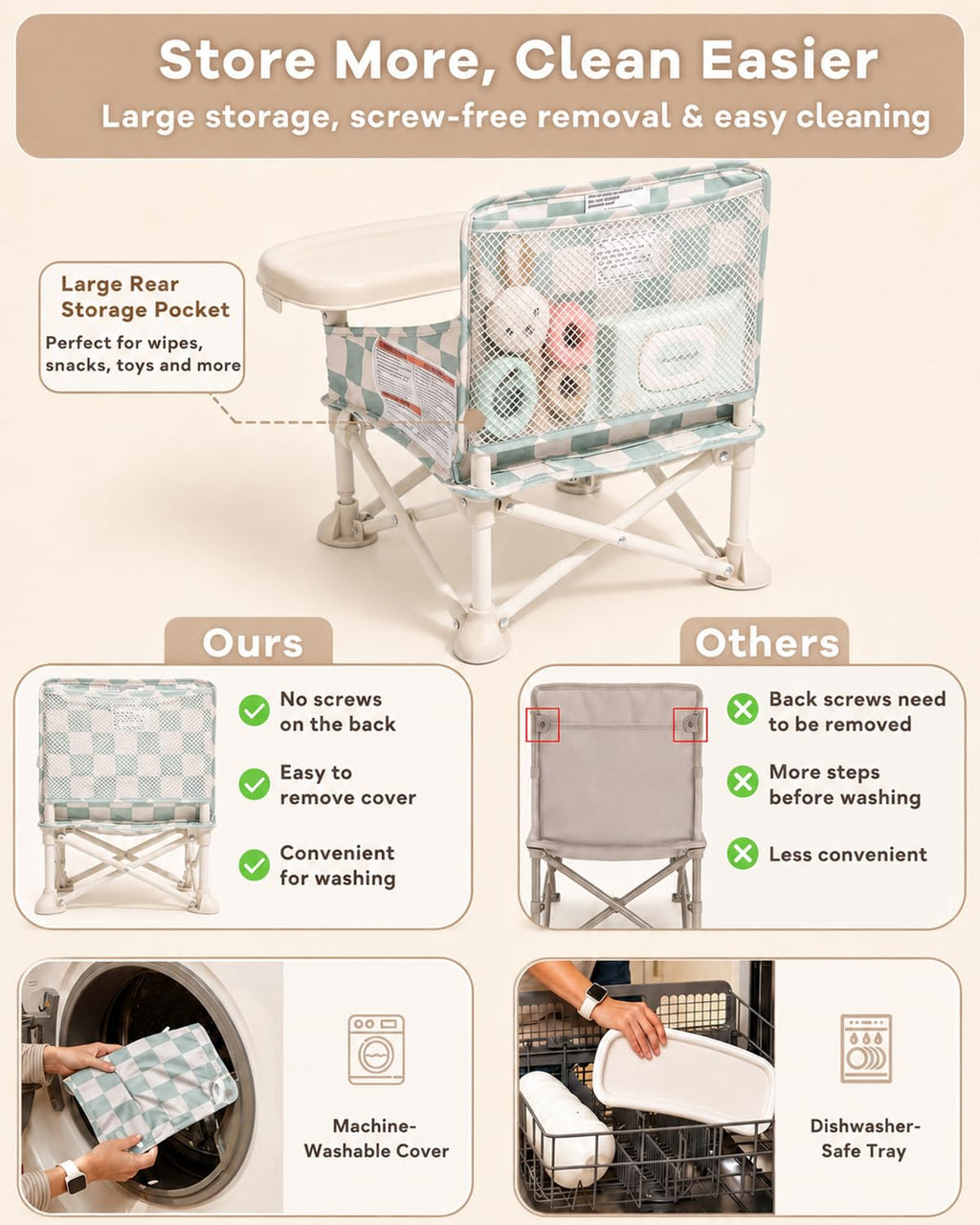3-in-1 Portable Baby Chair Y643955
