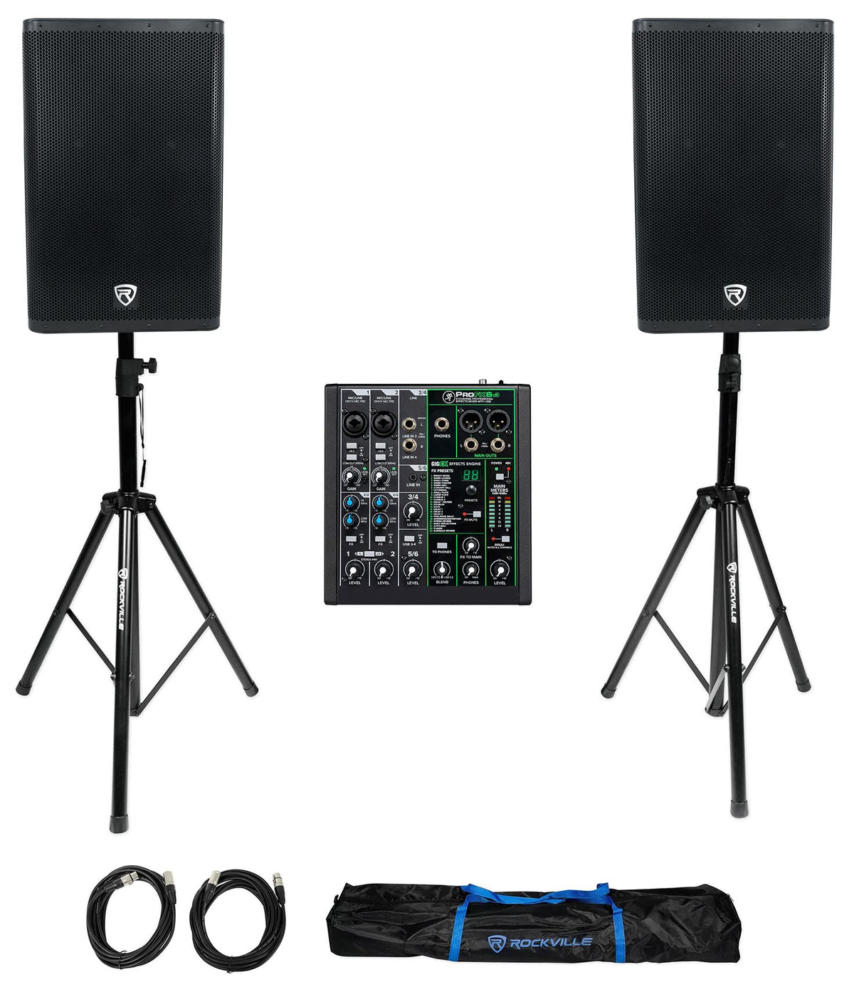 15" Active DJ Speaker Pair with Mixer Z813078