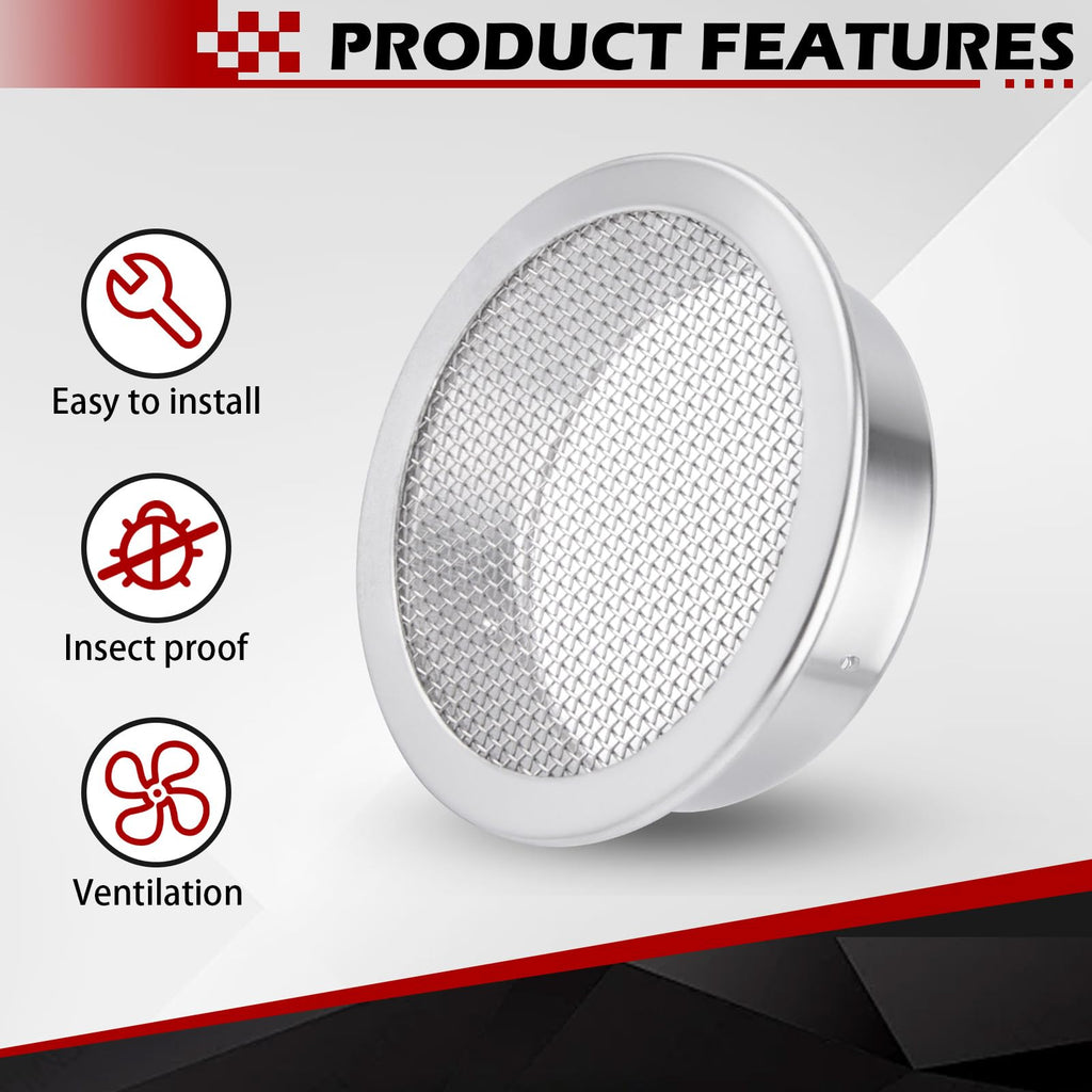 2-Inch Round Open Screen Vent 6 Pack I132794