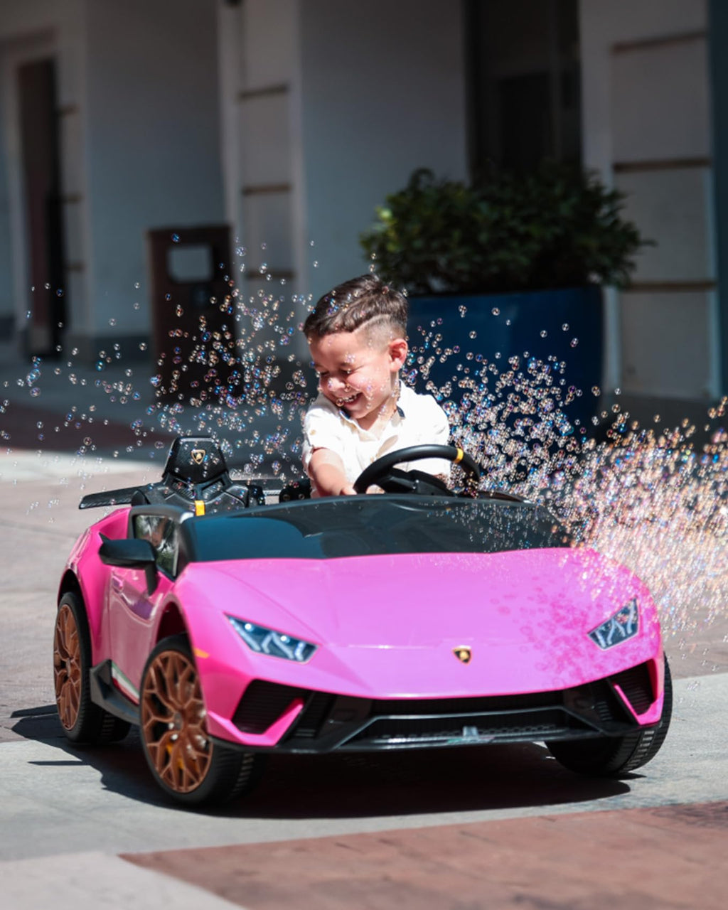 Pink 24V 2 Seater Kids Ride on Car V770