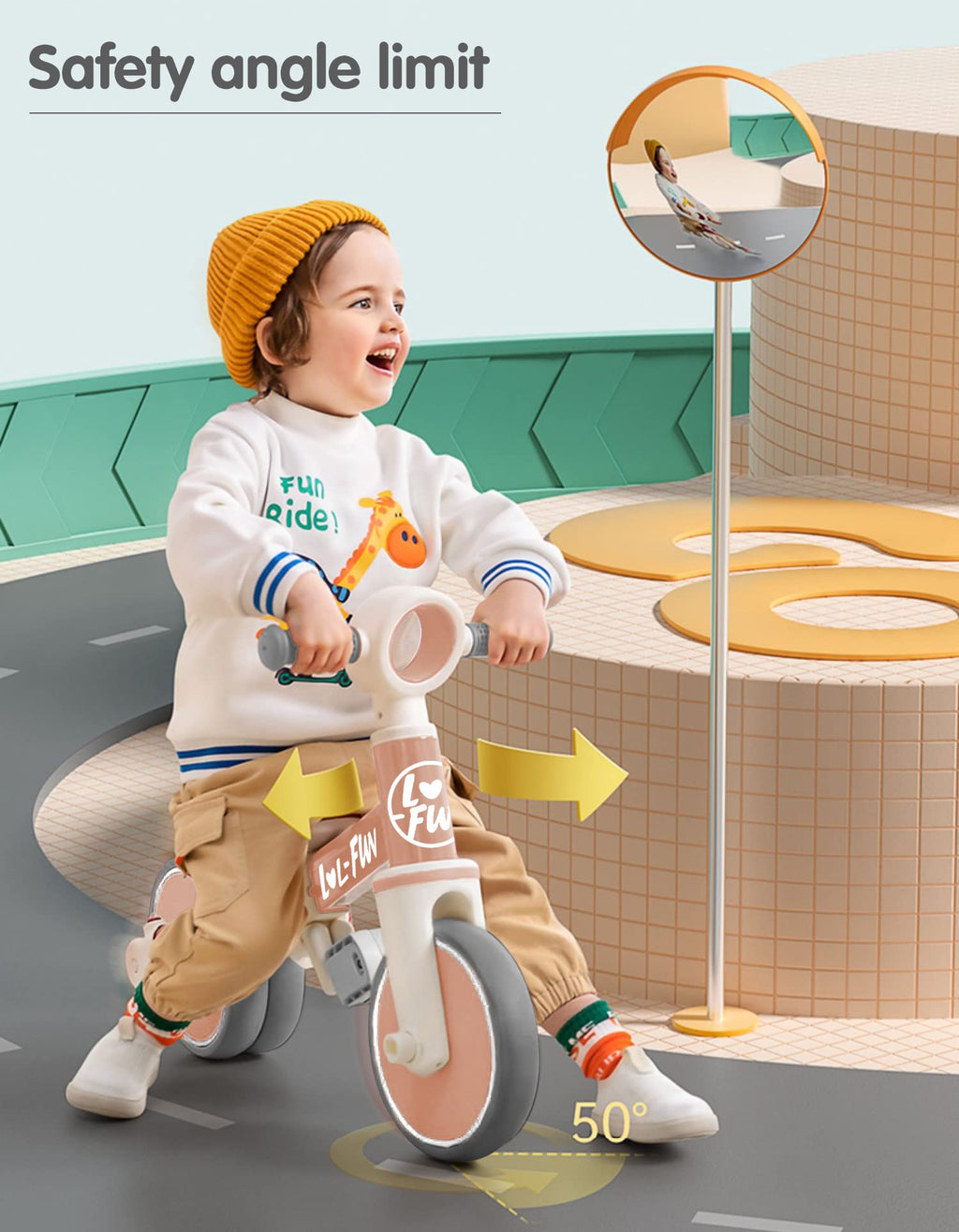 Toddler Balance Bike 4 in 1 Tricycle X25503