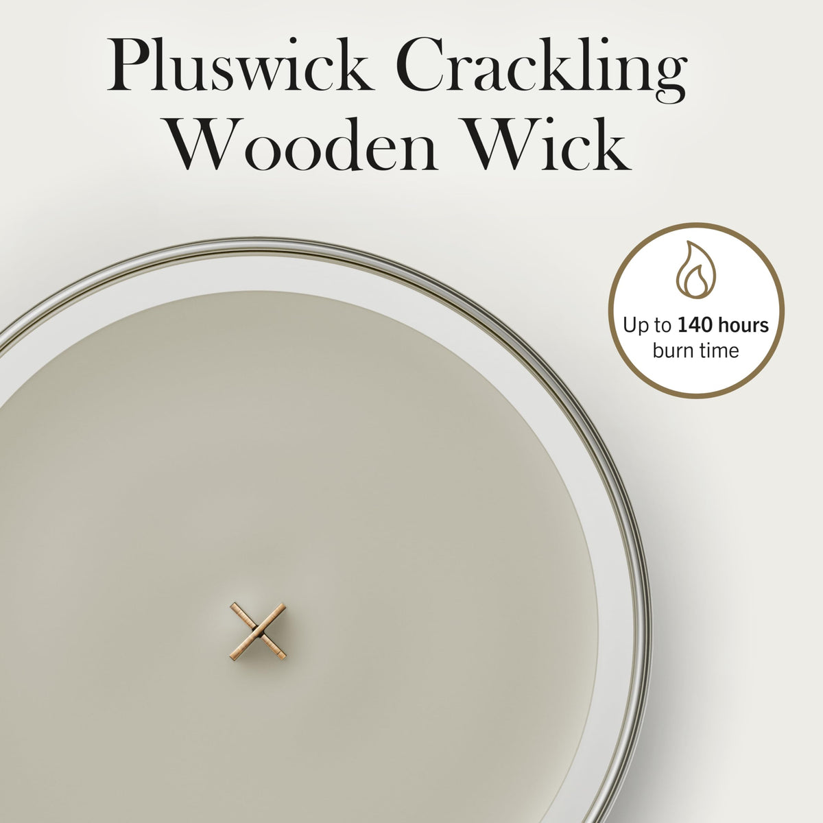 Large Scented Candle with Crackling Wick I169