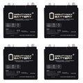 6V 210AH Dual Terminal SLA Deep Cycle Battery 4 Pack O7677