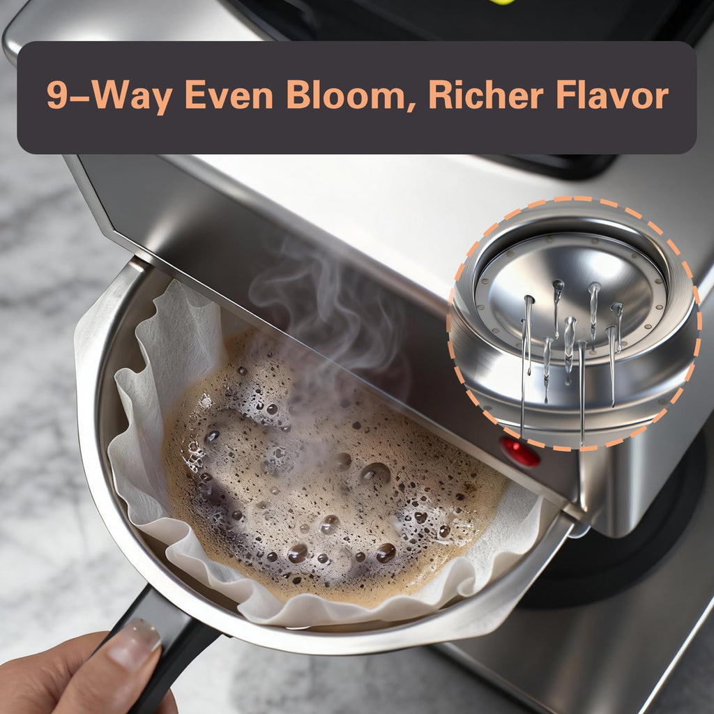 12-Cup Commercial Drip Coffee Maker with 2 Carafes G4585