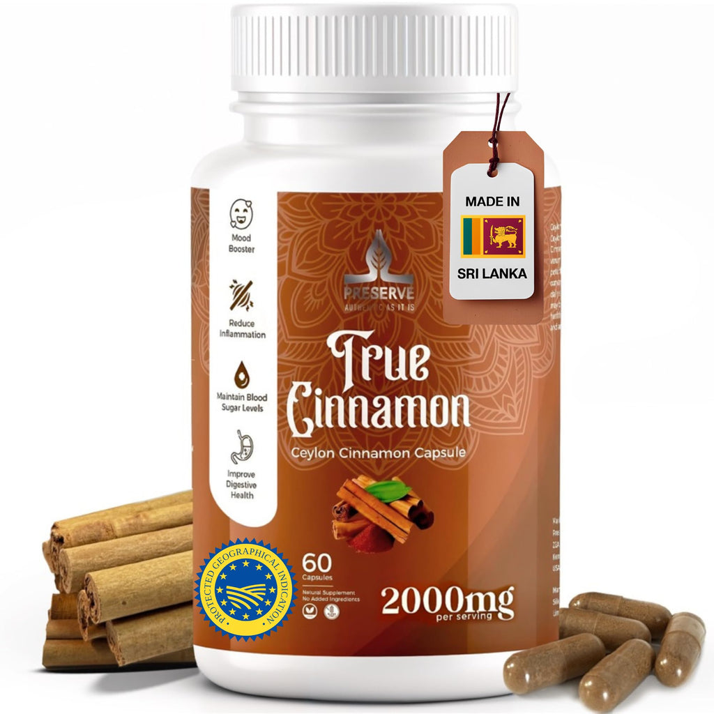 Pure Ceylon Cinnamon Capsules, 2,000mg, Non-GMO, Gluten-Free P281980