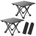 2 Pack Black Foldable Camping Table A137