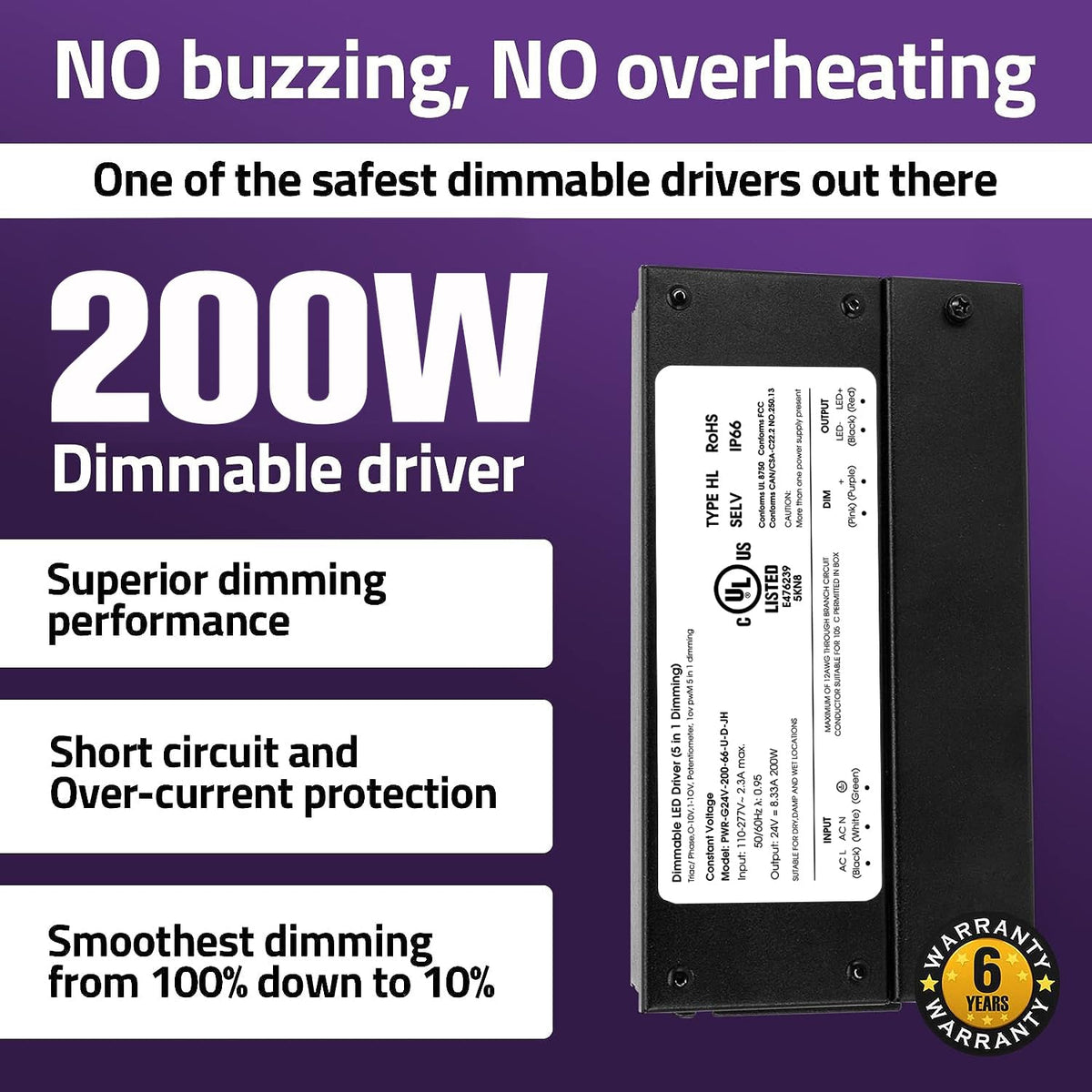 200W Dimmable LED Driver G28802