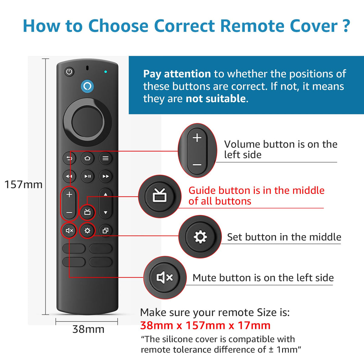Silicone Remote Cover Glow in The Dark with Lanyard J46629