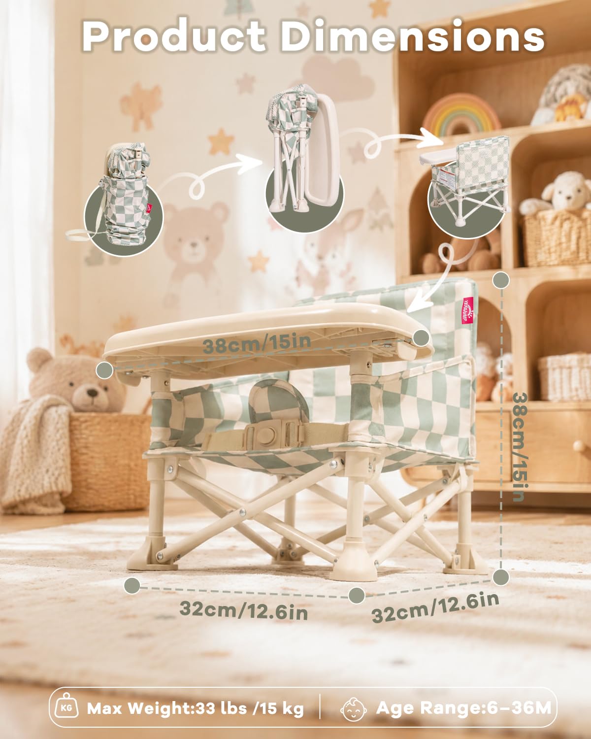 3-in-1 Portable Baby Chair Y643955