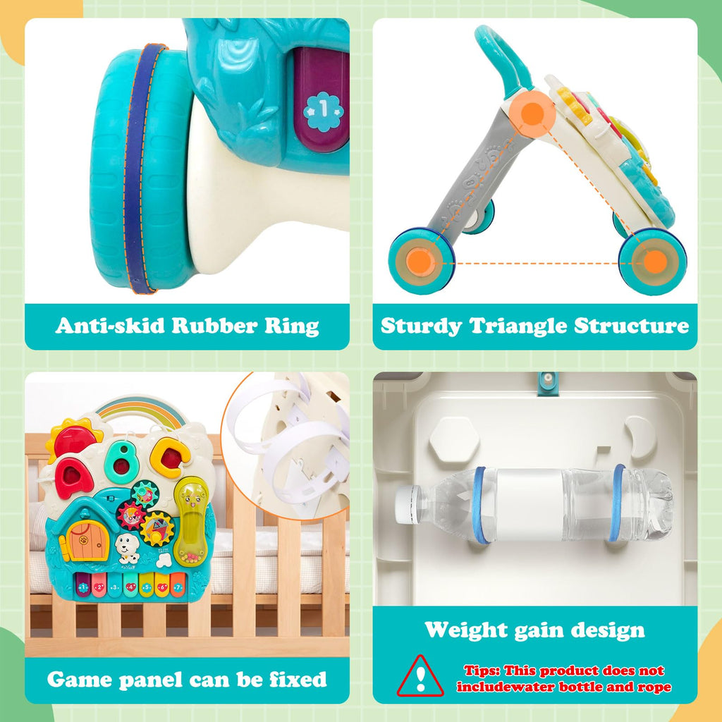 3 in 1 Baby Walker with Sounds Music Play Panel L754