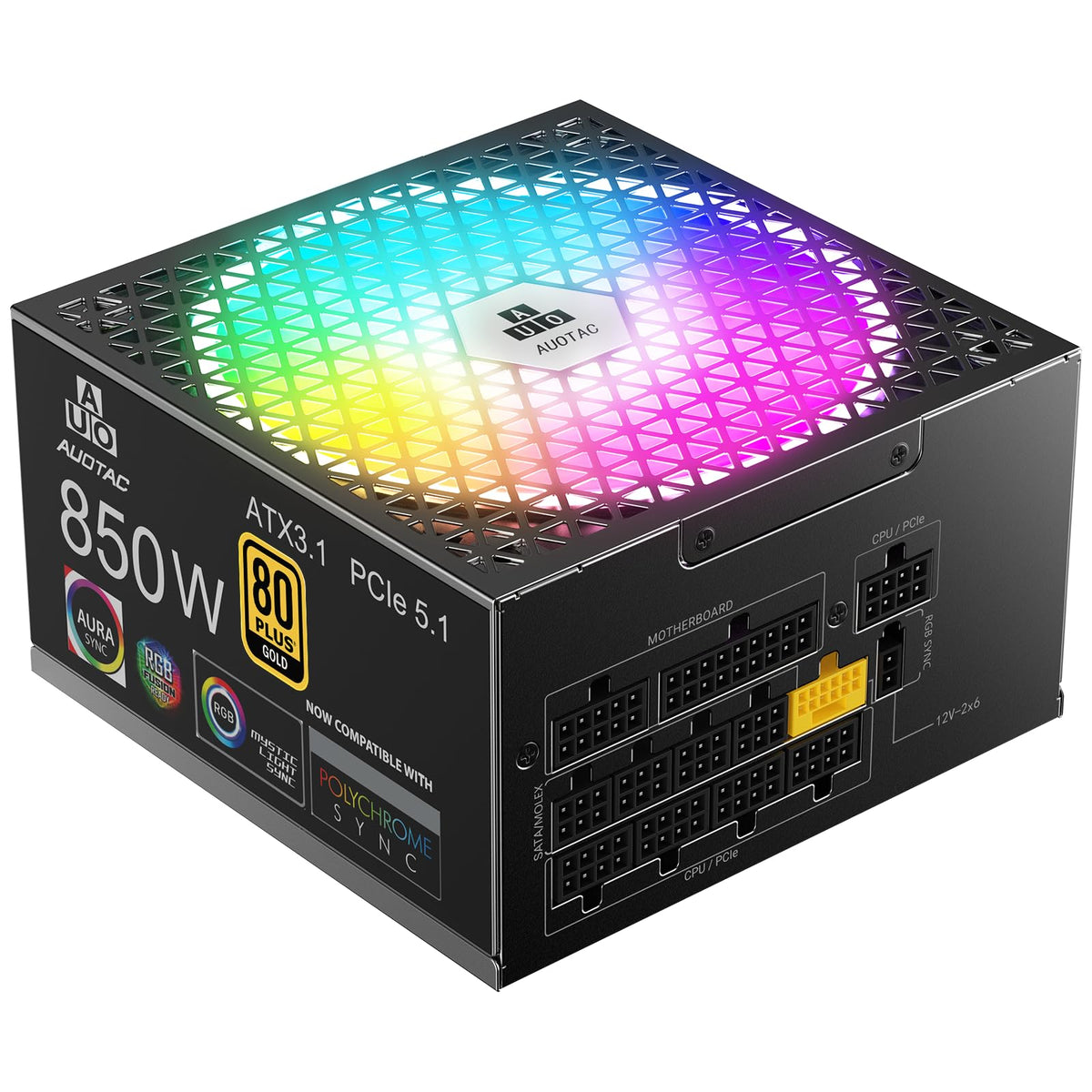 850W Fully Modular 80+ Gold ATX 3.1 Power Supply P408