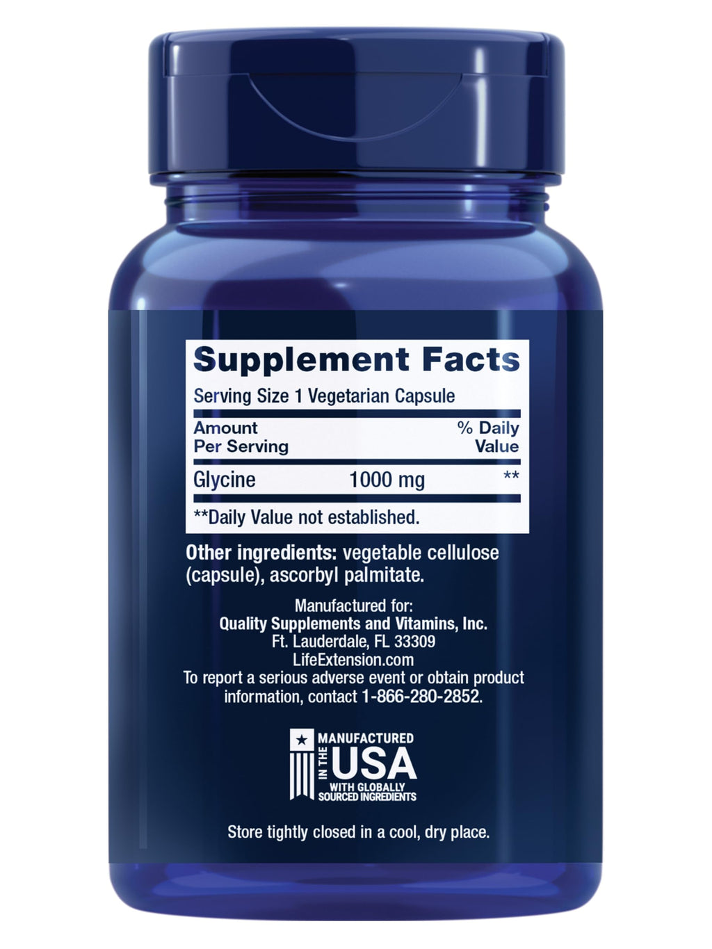 Glycine 1000 mg 100 Capsules P630822
