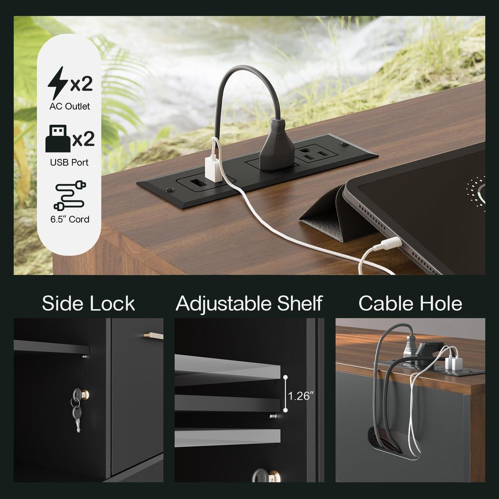 4 Drawer File Cabinet with Lock F28366