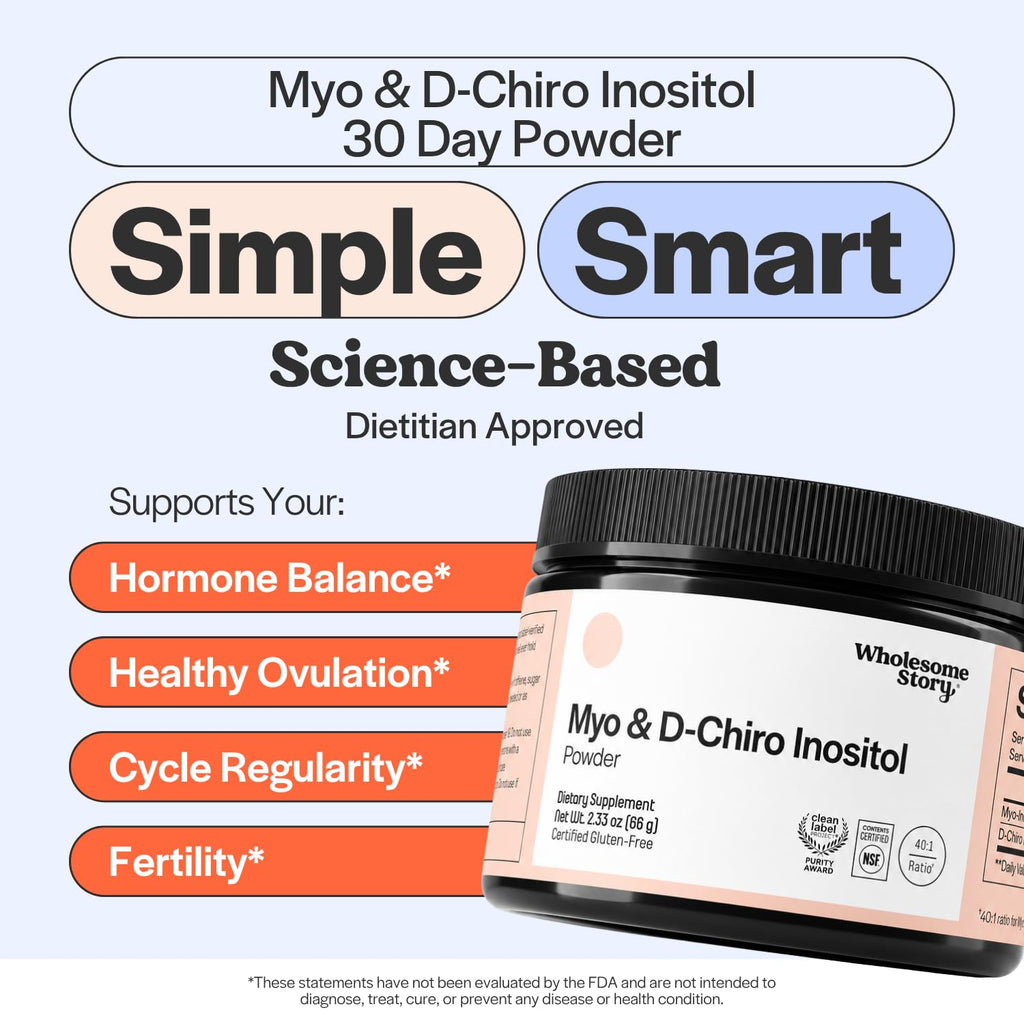 Myo-Inositol & D-Chiro Inositol Supplement Powder 40:1 Ratio 30 Servings L797659