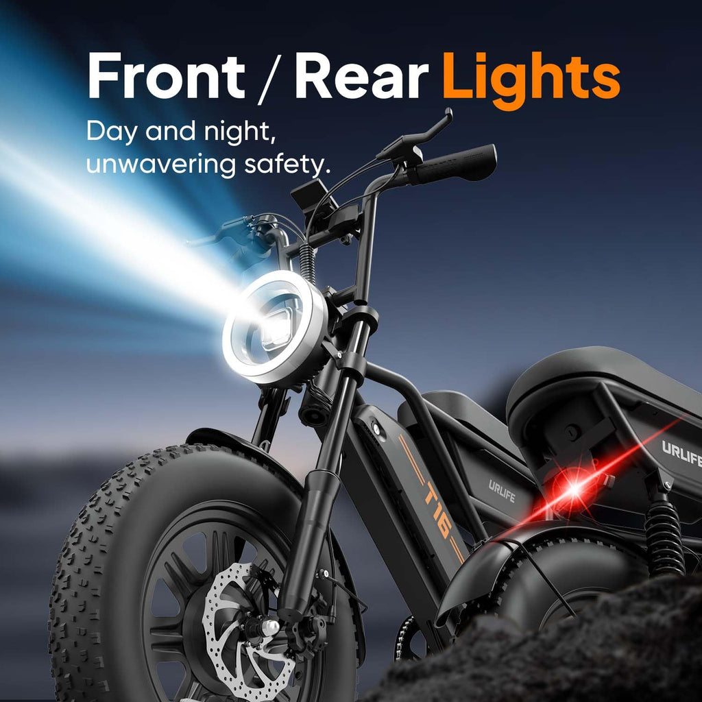 1000W Peak Electric Bike with 48V 13AH Battery, 16" Fat Tire I713438