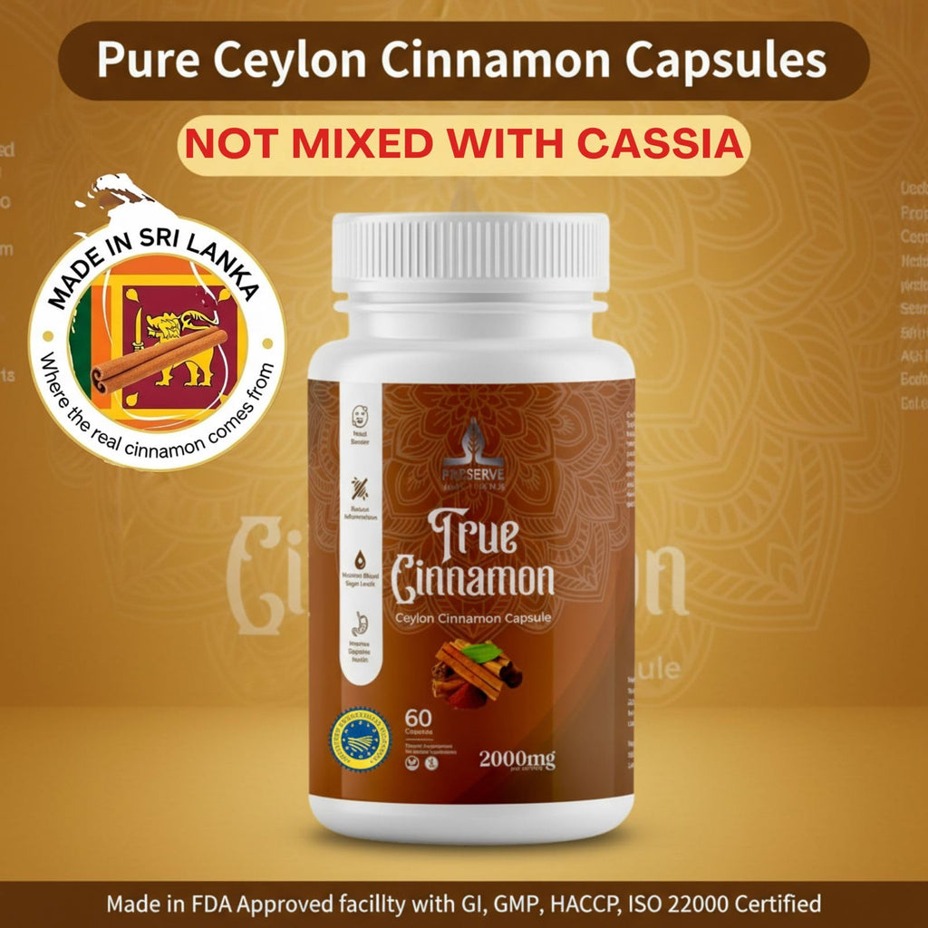 Pure Ceylon Cinnamon Capsules, 2,000mg, Non-GMO, Gluten-Free P281980