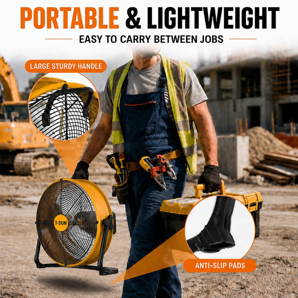 16" Cordless Battery Powered Fan H1987