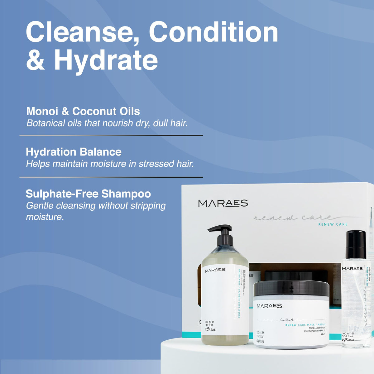 Vegan Shampoo, Mask & Serum 3-Piece Set H219448