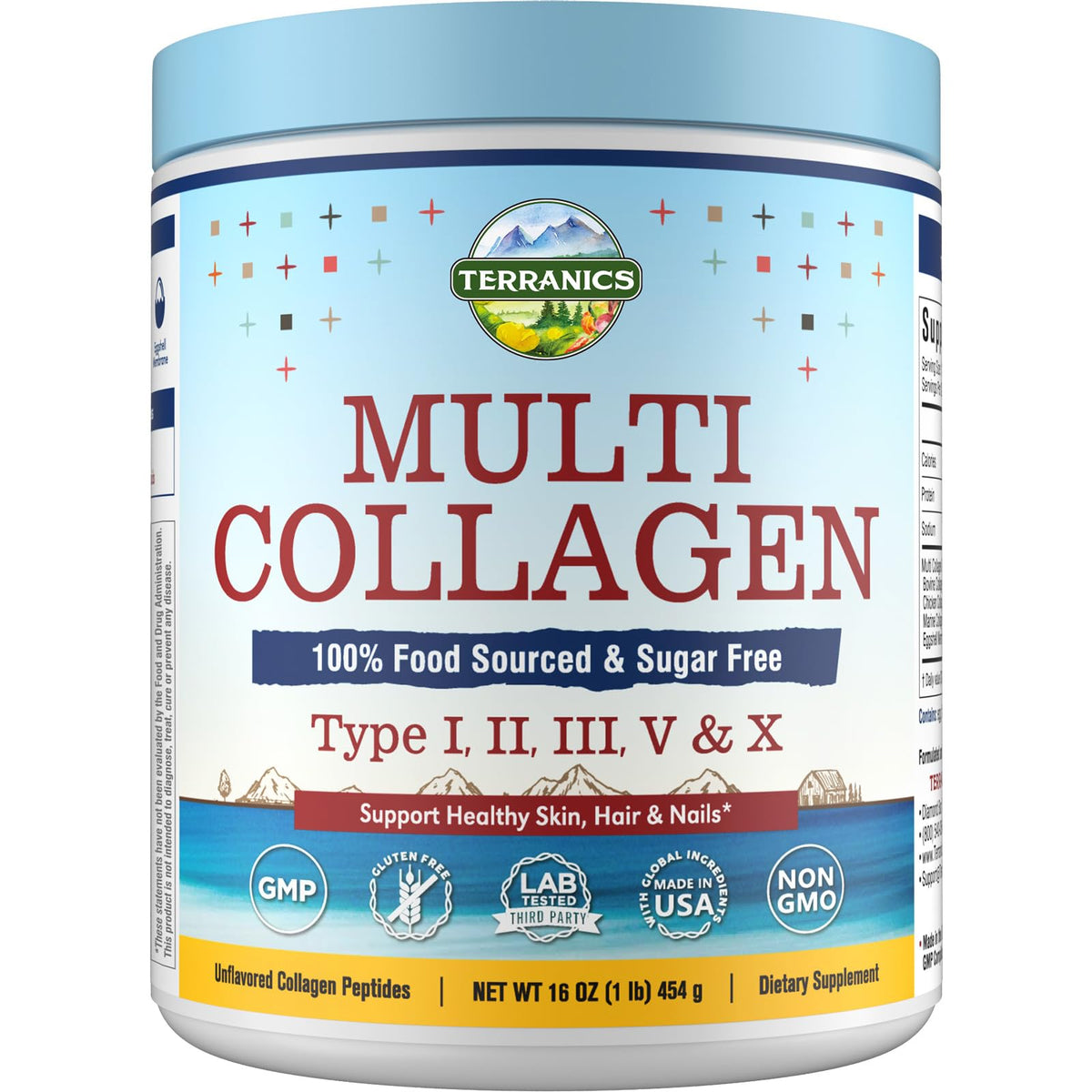Multi Collagen Peptides Type I II III V X Hydrolyzed Collagen O428