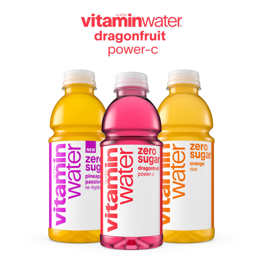 Dragonfruit Flavored Electrolyte Enhanced Bottled Water with Vitamin b5, b6, b12, 20 Fl Oz, 12 Pack J22021