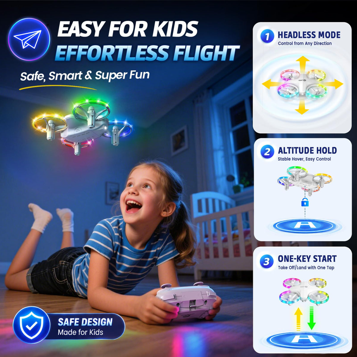 Drone with 3 Batteries A8339