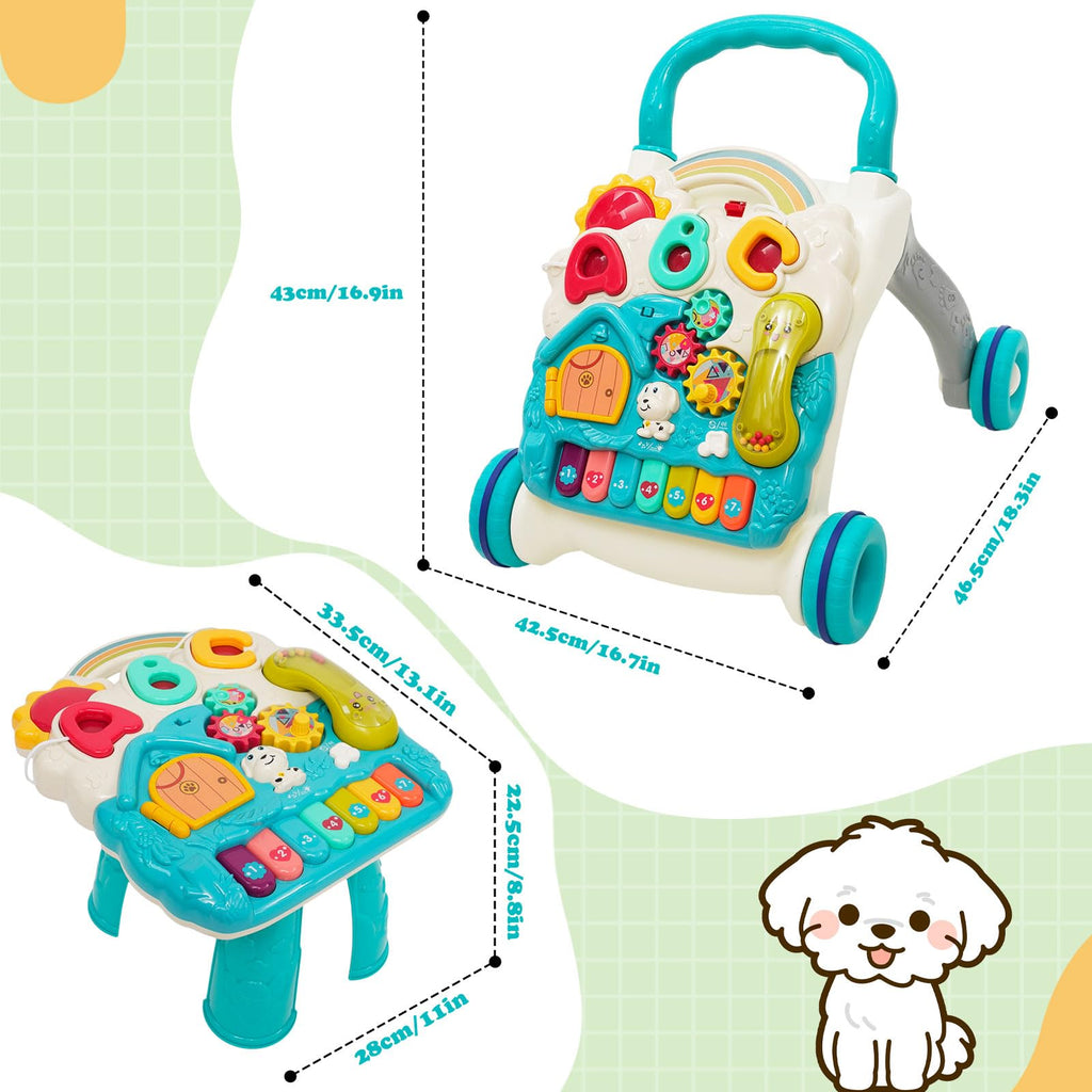 3 in 1 Baby Walker with Sounds Music Play Panel L754