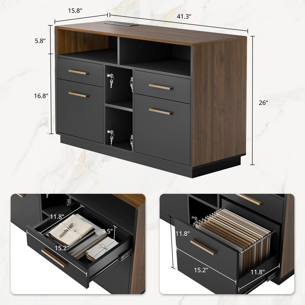 4 Drawer File Cabinet with Lock F28366