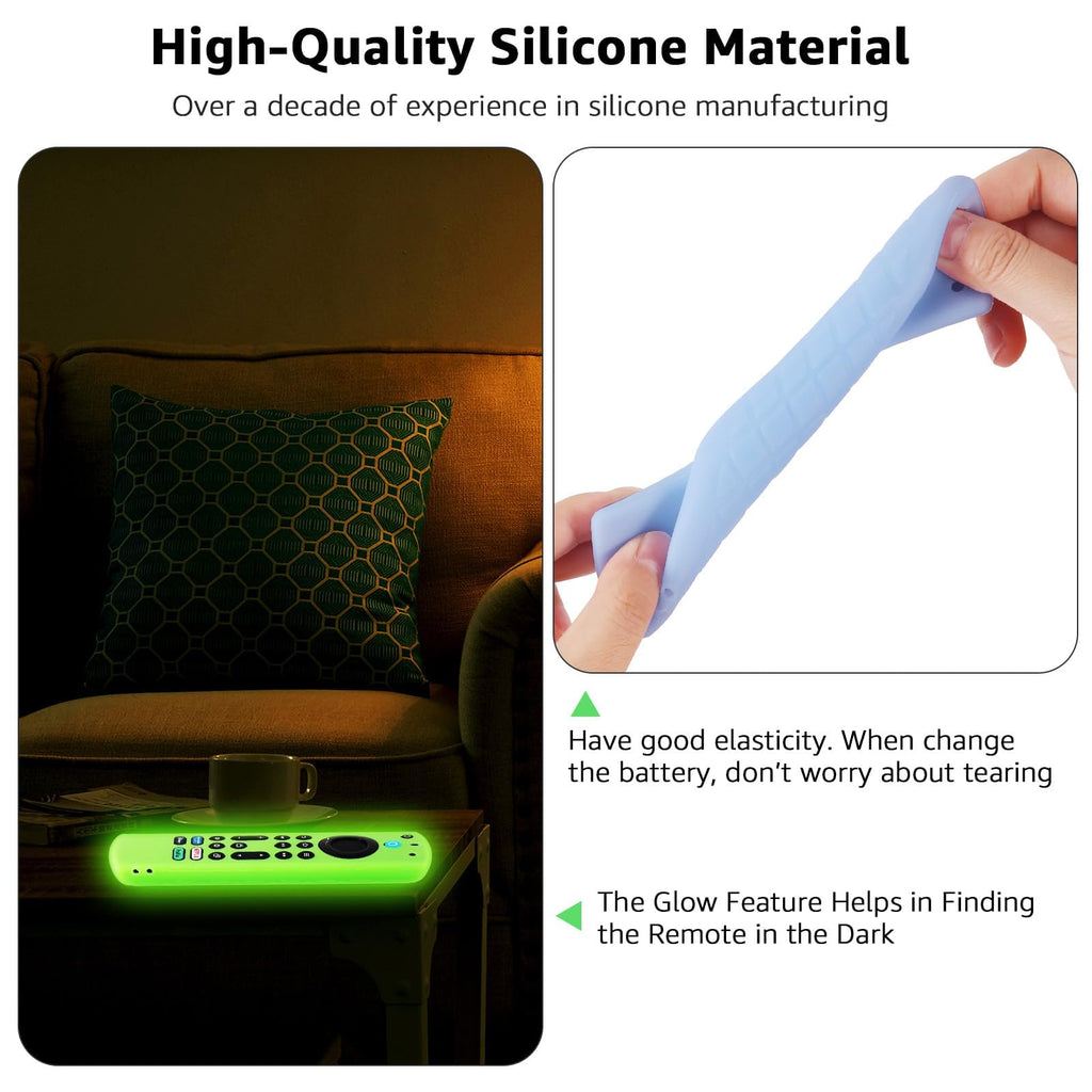 Silicone Remote Cover Glow in The Dark with Lanyard J46629