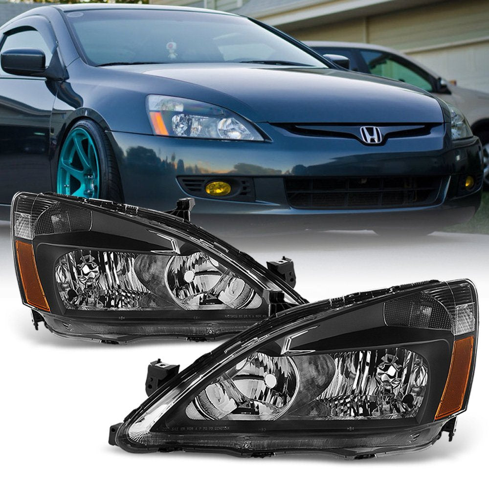 Black Crystal Headlights Driver + Passenger Side E933