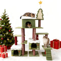 70.8" Cat Tree Tower with Scratching Post & Ladder I431