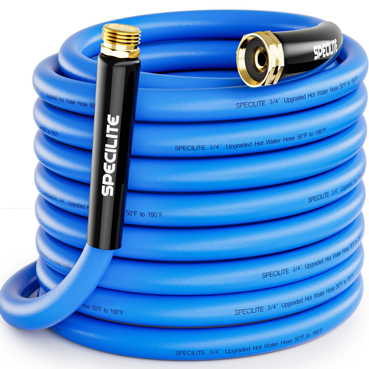 Hot/Cold Garden Water Hose 50 ft x 3/4" Blue J69903