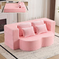Pink Convertible Sofa Bed L4348