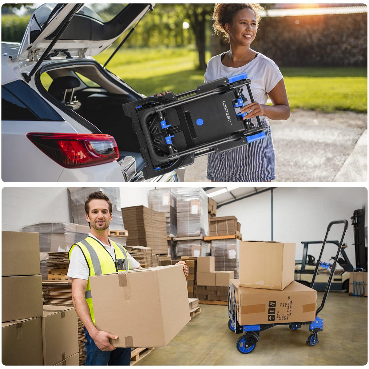 Heavy Duty 330lbs Folding Hand Truck L25130