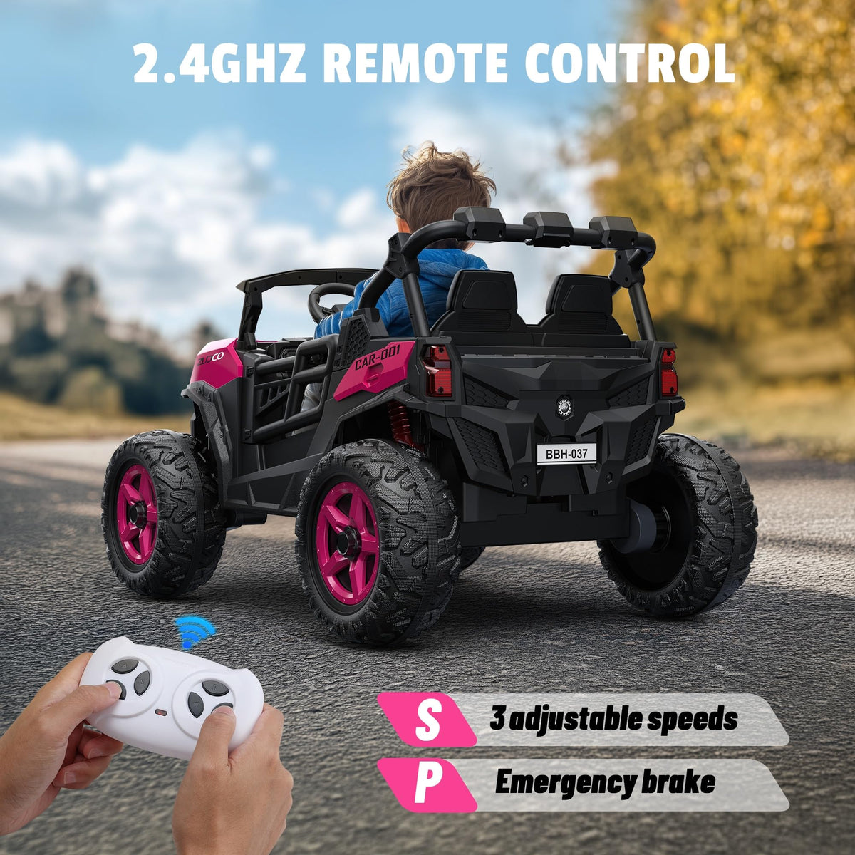 24V 4WD 2 Seater Ride on Toy Car G4800